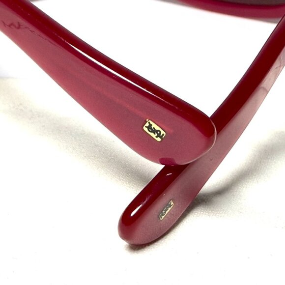 Yves Saint Laurent Red Sunglasses - Picture 8 of 10